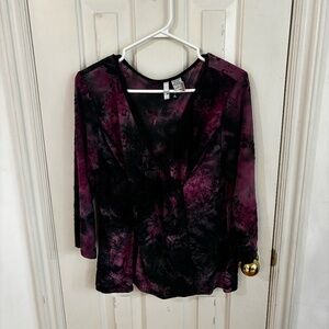 y2k 90s long sleeve tie-dye